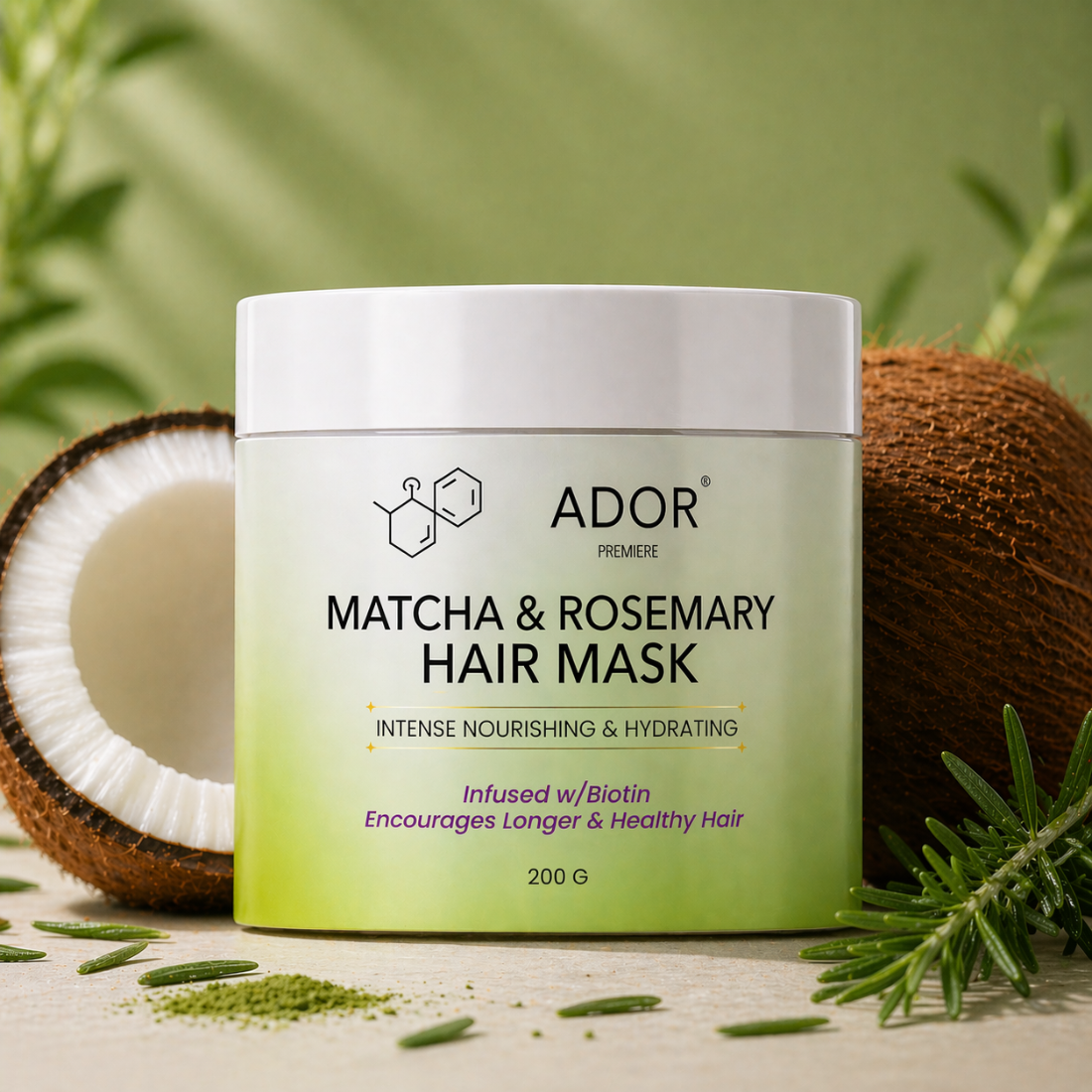 Matcha & Rosemary Hair Mask